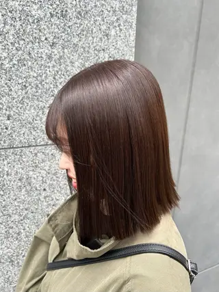 ミディアム カラー 片山 仁のヘアスタイル