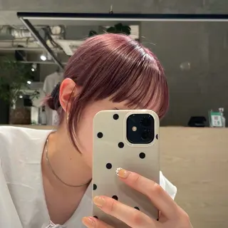 ミディアム カラー ケイ/ カットモデル募集中のヘアスタイル