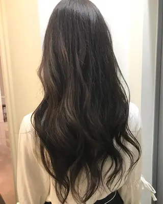 ロング カラー パーマ ヘアアレンジ 骨格診断🍒似合わせ ヘア🍒宮澤瑞穂のヘアスタイル