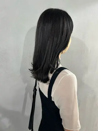 ミディアム カラー #tag 田島 純奈のヘアスタイル