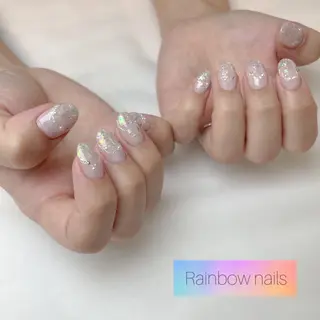 ネイル Rainbow nailsくろちゃんのネイルデザイン
