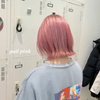 ミディアム カラー ピンクカラー🎀/ ミルクティー🍼花音のヘアスタイル