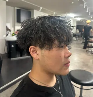 パーマ メンズ 小林建翔/立川パーマ /骨格矯正カットのヘアスタイル