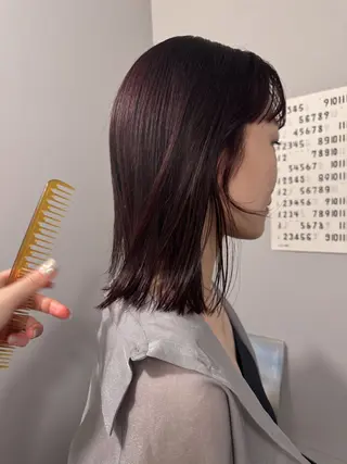 ミディアム カラー パーマ ヘアアレンジ メンズ casey mayuのヘアスタイル