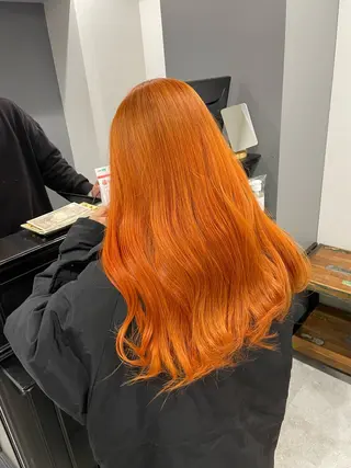 ロング カラー 篠原 幹のヘアスタイル