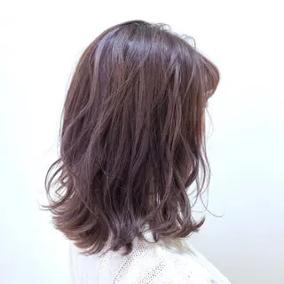 ミディアム カラー 🌈ぷる艶カラー🌈 髪質改善👑柳沼尚貴のヘアスタイル