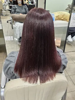 ロング カラー 寺西紗友望/髪質改善 ストレート/ボブのヘアスタイル