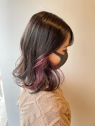 ミディアム カラー entality所属・mizuki 韓国 ヘア/髪質改善のヘアスタイル