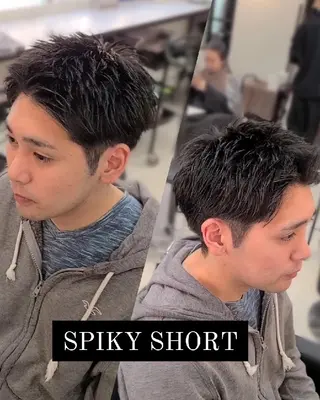 ショート メンズ Lapis 名古屋駅前店所属・LEN名古屋/パーマ 海外ヘア/メンズ特化のヘアスタイル