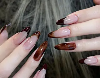 ネイル By moonネイル 🌷ワンホン/韓国風のネイルデザイン