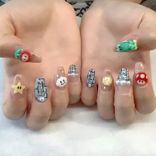 ネイル 💎🐰 saki. m 🐰💎のネイルデザイン