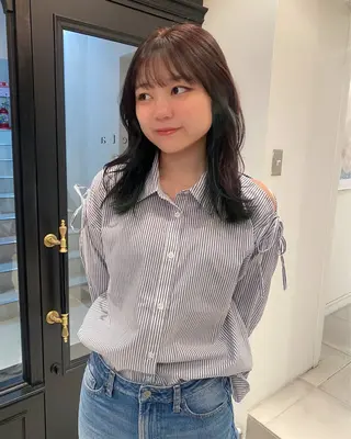 ミディアム カラー riria/ボブ /ブラウンカラー🎀のヘアスタイル