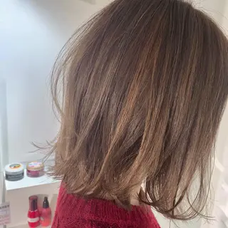 ミディアム カラー ひらやま りょういちのヘアスタイル