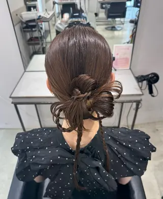 ヘアアレンジ 透明感カラー✨艶髪 制作🌱山根あゆみのヘアスタイル