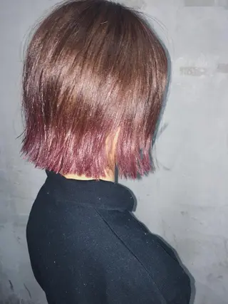 ショート カラー 髪質改善、エクステ 山口卓哉のヘアスタイル