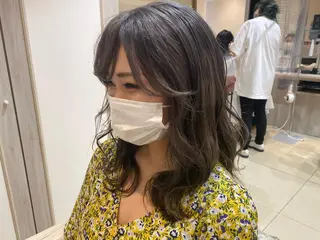 ミディアム カラー Dxxxx III所属・女性目線の大人 メンズ*Ayakaのヘアスタイル