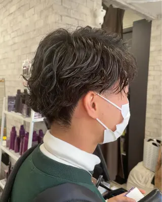 ショート カラー パーマ ヘアアレンジ メンズ 歩くパワースポット 🦋KAHOのヘアスタイル