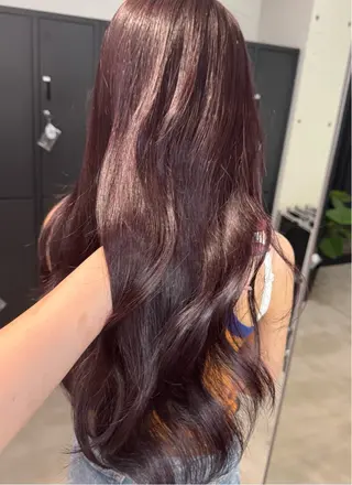 ロング カラー 艶カラー♡クール トレンドヘア♡アユミのヘアスタイル