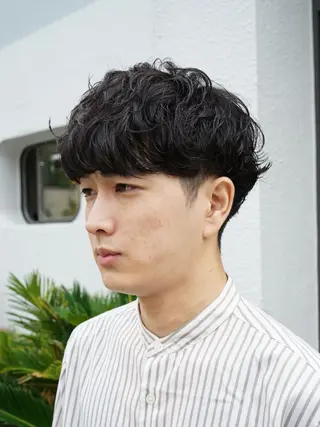 ショート パーマ メンズ 美容室soi所属・メンズ特化/石田 凱土のヘアスタイル