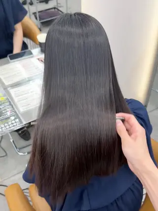 ロング 艶カラー/艶髪矯正/ レイヤー/ひなき🎀のヘアスタイル