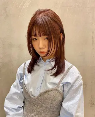 ミディアム 捺葵 @72tomi__のヘアスタイル