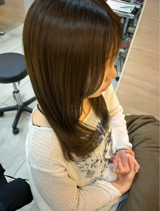 ロング カラー 🍓似合わせカット× パーマ／矢木🍓のヘアスタイル