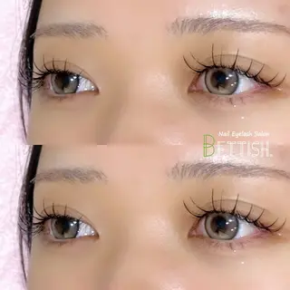 マツエク・マツパ BETTISH🩵 SERIのマツエク・マツパデザイン