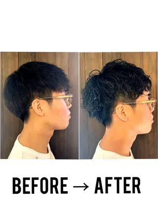 メンズ 早稲田/メンズパーマ /カラー/松井聖虎のヘアスタイル