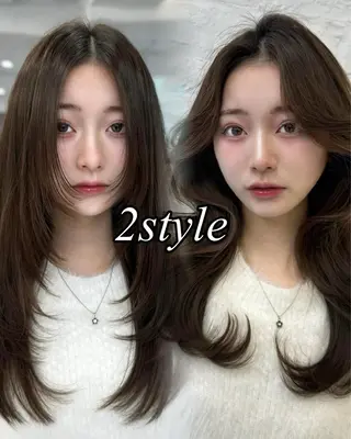 ロング 映える顔まわり/前髪 特化 💗 ユキマのヘアスタイル