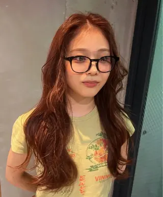 ロング パーマ 岩間 ゆいこのヘアスタイル