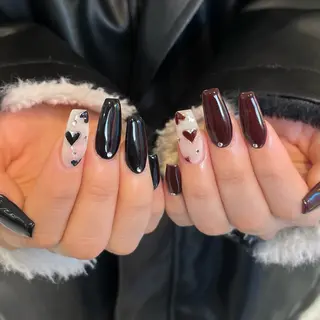 ネイル クルミ/ 💕ワンホンネイルのネイルデザイン