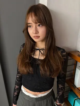 ロング unami kichijoji所属・💭透明感/艶髪🫧 haluki🫧‪のヘアスタイル