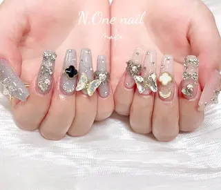 ネイル 長いだし/スカルプ/ パラシェルN.oneのネイルデザイン