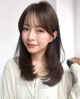 セミロング ALBUM池袋店所属・🌿メンズカット/ レイヤー/けんしんのヘアスタイル