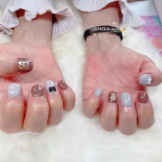 ミディアム 💜MIYA nail川崎店のネイルデザイン