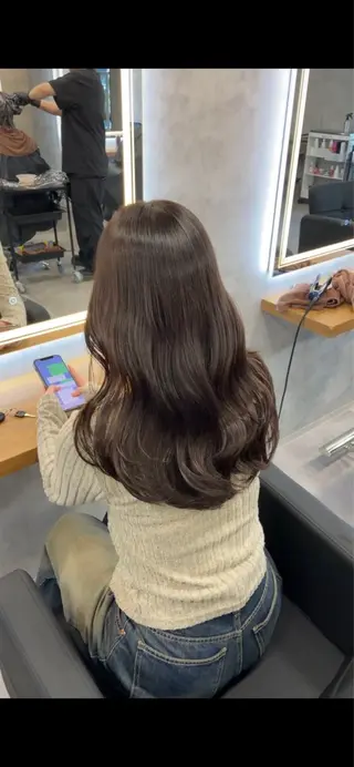 ロング カラー ヘアアレンジ レイヤー×透明感カラ ーHAYATOのヘアスタイル