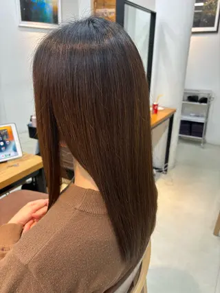 ロング 艶髪ストレート/ 理美容師/ショウキのヘアスタイル