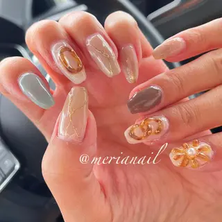 ミディアム カラー ネイル アイブロウ INFINITY所属・INFINITY nailのネイルデザイン