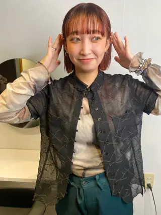 ミディアム カラー キッズ land所属・透明感カラー/レイヤ ー🌙Honokaのヘアスタイル