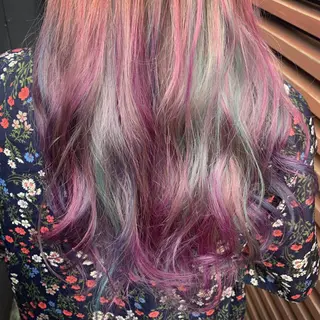 ロング カラー 原宿サロン代表 デザインカラー伊藤卓のヘアスタイル