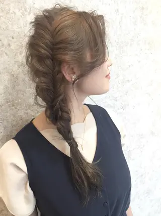 カラー ヘアアレンジ HARUNA🤍 大人ショートヘアのヘアスタイル