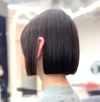 ショート 莉乃/縮毛矯正/髪質 改善/艶カラーのヘアスタイル