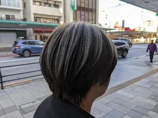 ミディアム カラー 北澤 港のヘアスタイル
