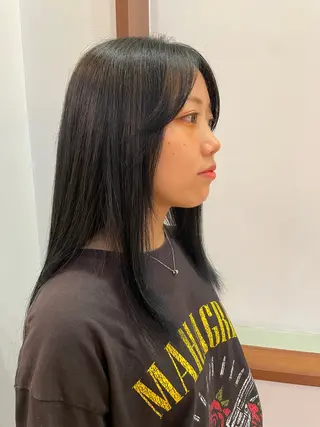 ロング カラー HONOKA 縮毛矯正/艶カラーのヘアスタイル