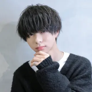 ショート パーマ メンズ 飯塚 想のヘアスタイル