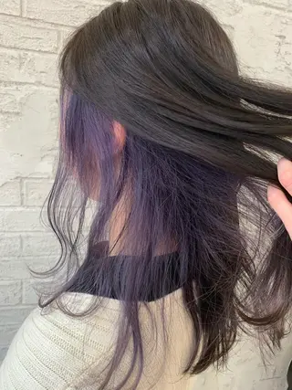 セミロング 🇺🇸ハイライト特 化美容師🇺🇸漆沢のヘアスタイル