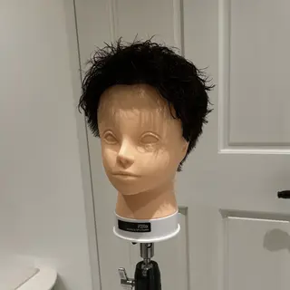 ショート パーマ メンズ ちさと/メンズ ショート/縮毛矯正のヘアスタイル