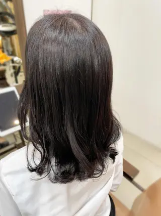 ミディアム カラー SOYON なんば店所属・水島 真彩のヘアスタイル