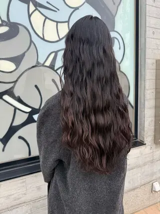 ロング デジタルパーマ/ ウェーブパーマ/神野のヘアスタイル
