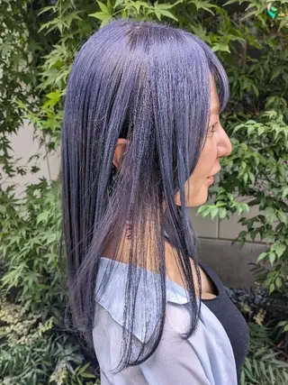 ロング カラー fuwat所属・秋葉原でカラーする なら🐉ちぇーたんのヘアスタイル